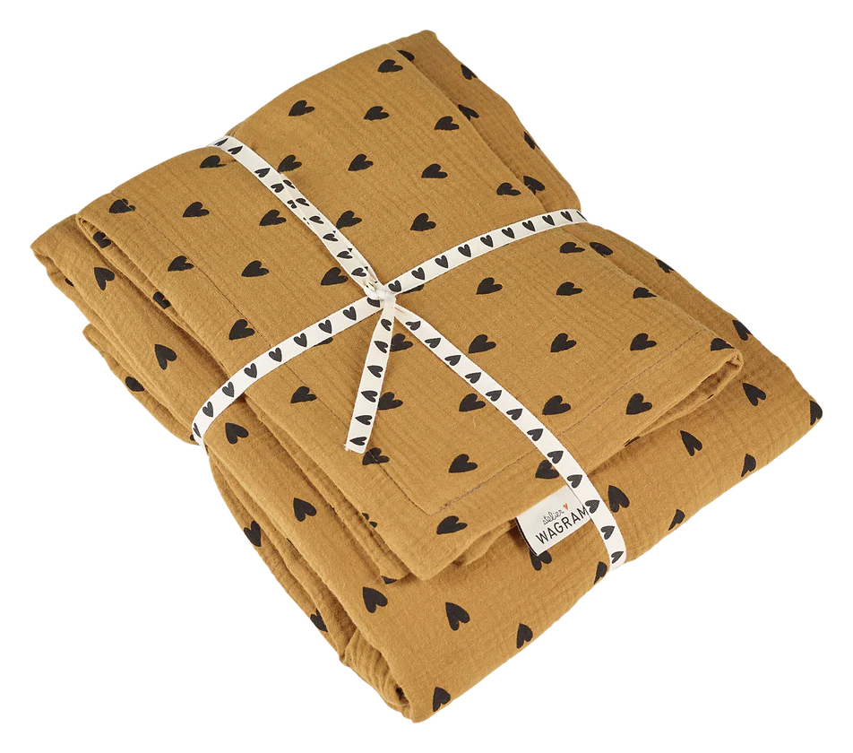 Parure de couette petits coeurs 80x120 avec taie