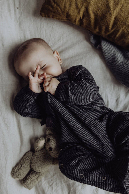 Combinaison/pyjama côtelé - Storm Stripe