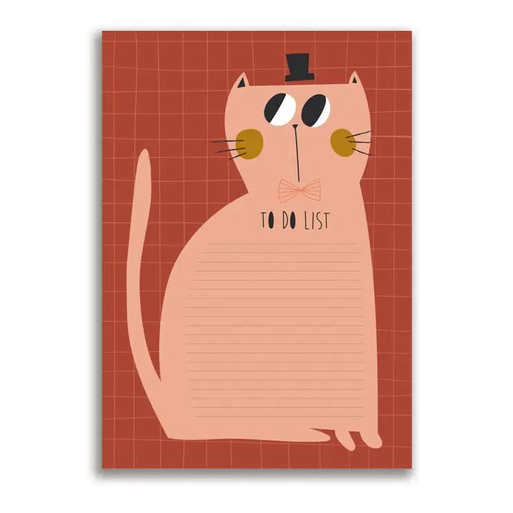 Liste / bloc-notes chat