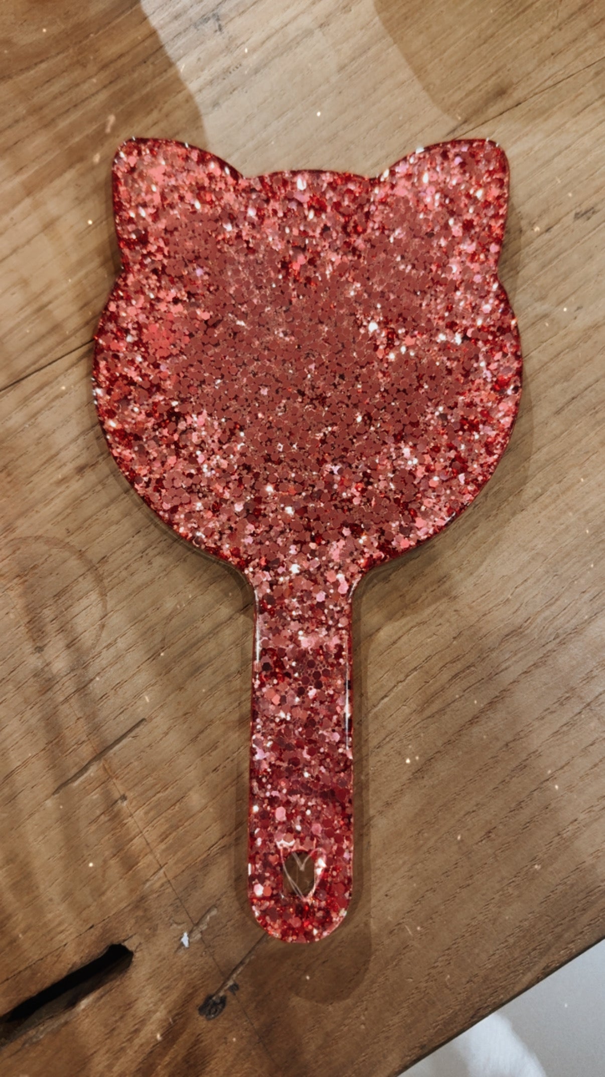 Grand miroir à paillettes