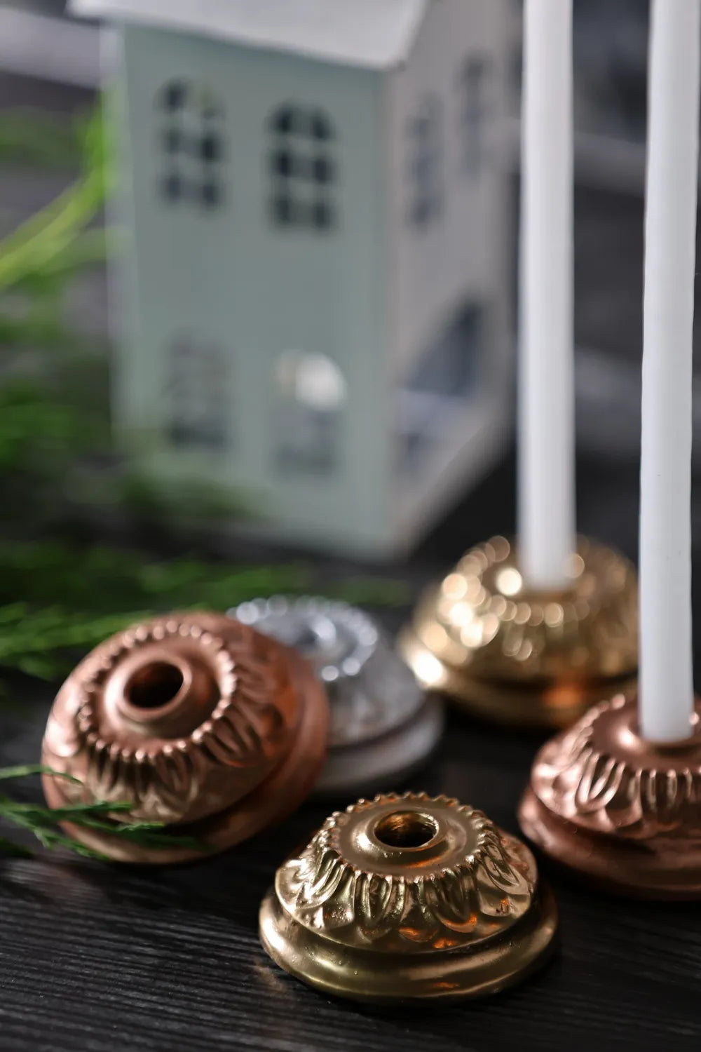 Coffret de 2 bougeoirs fleuriste