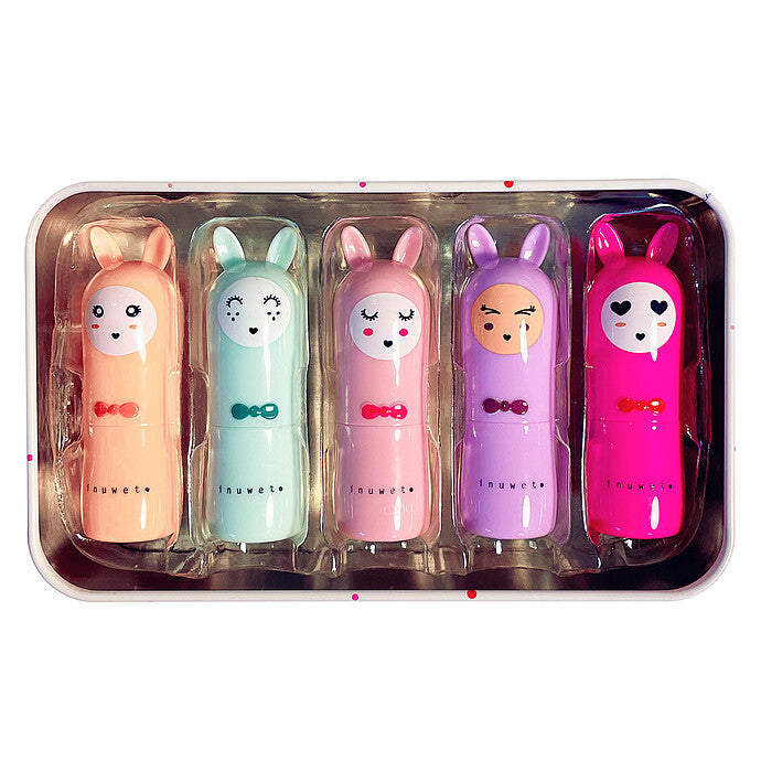 Coffret de 5 baumes à lèvres Delux Rainbow