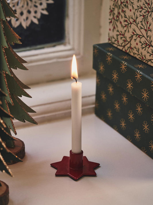 Bougeoir étoile pour bougie de fleuriste