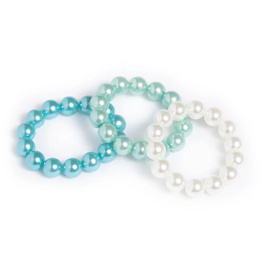 Set de 3 bracelets perles – Bleu