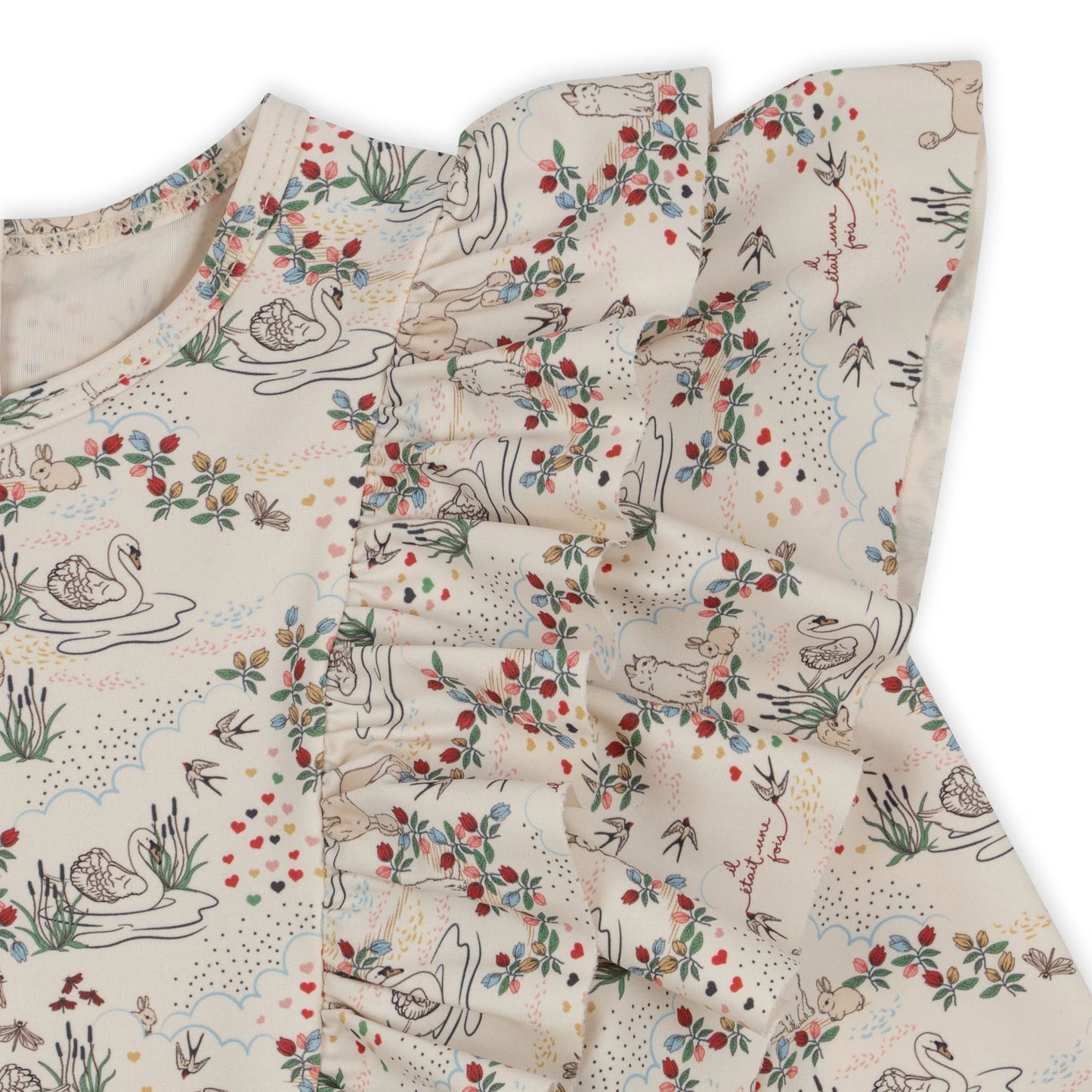 Combinaison de bain manches longues à volants Manuca Mizumi