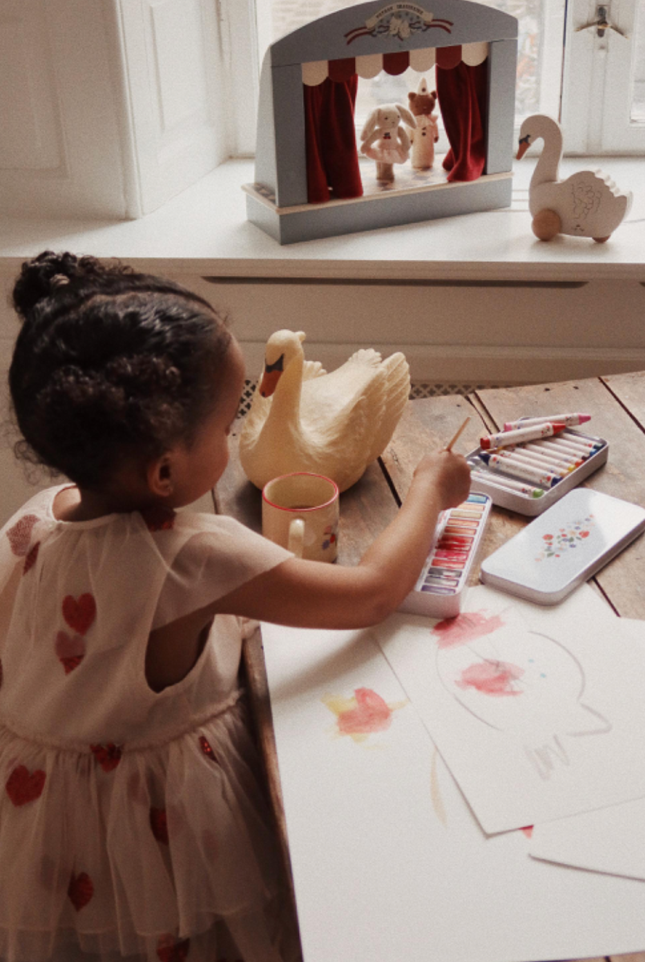 Boite de peinture aquarelle