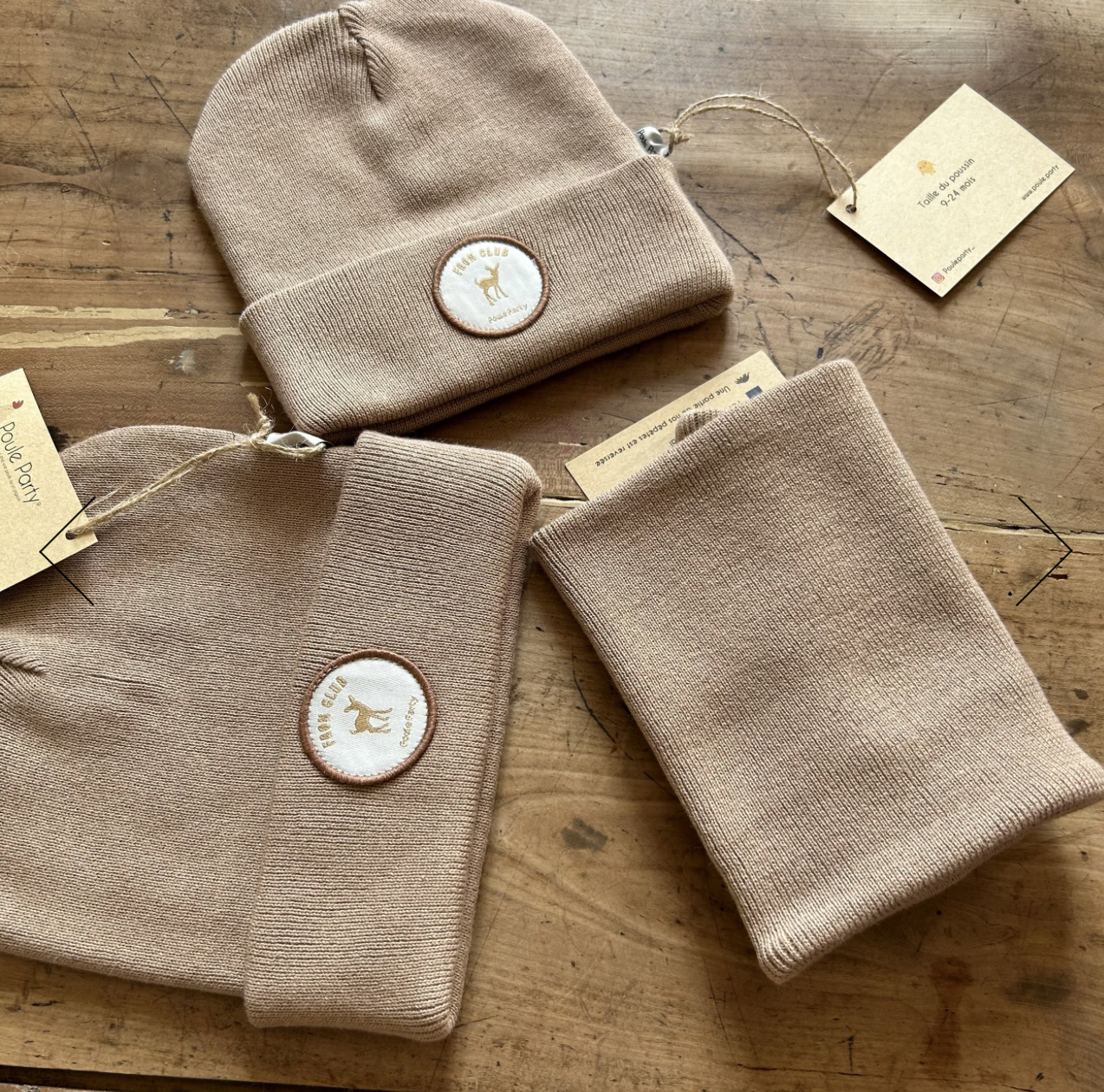 Bonnet beige Faon Club