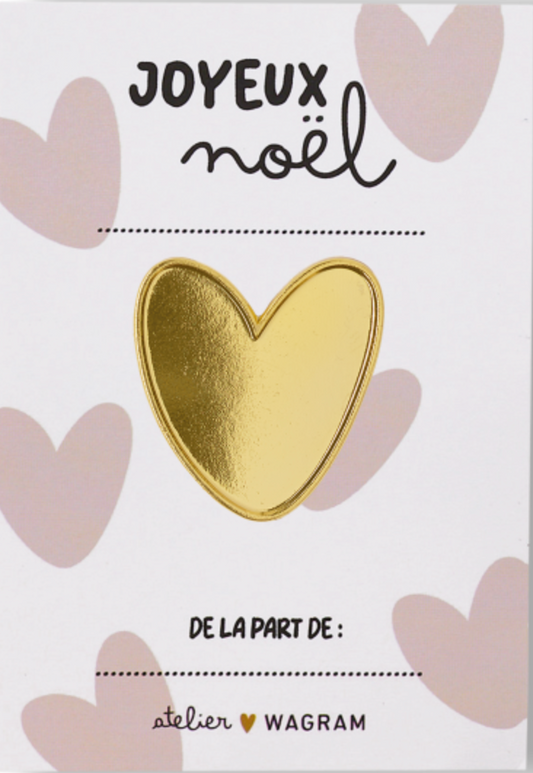 Pins coeur Joyeux Noel