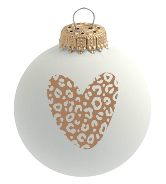 Boule de noel personnalisable Léopard