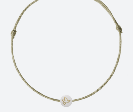 Bracelet précieux céramique kids : colombe 🕊️