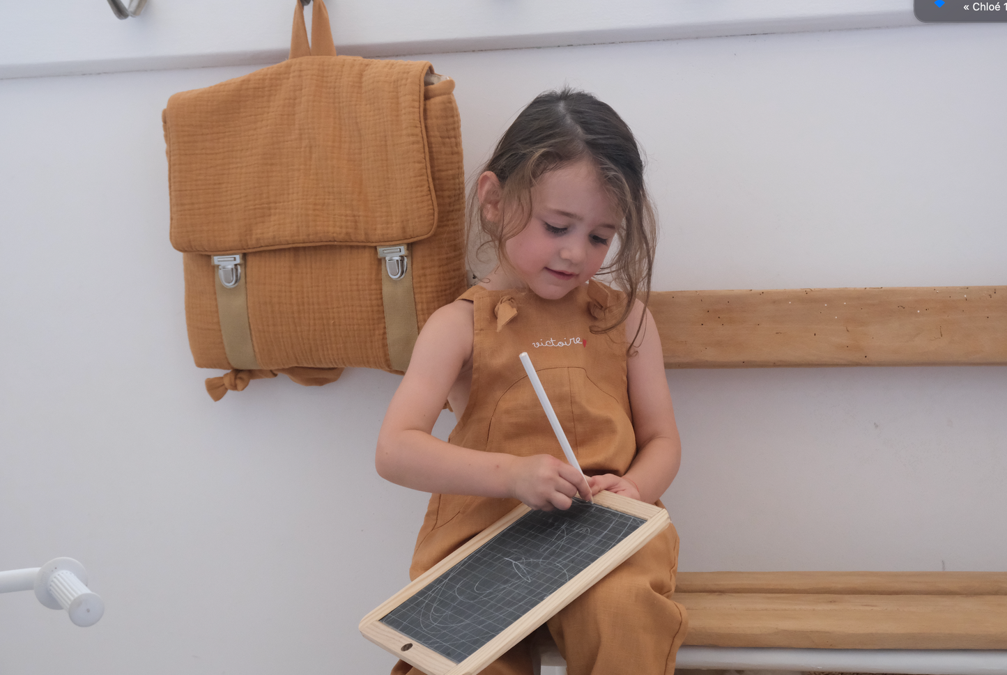 Cartables maternelle en gaze de coton