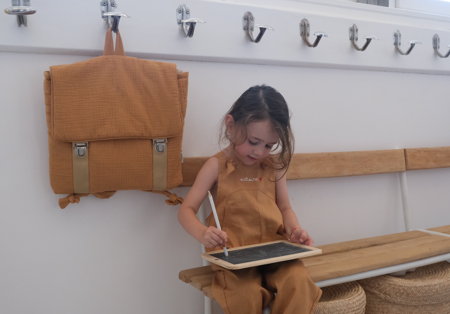 Cartables maternelle en gaze de coton