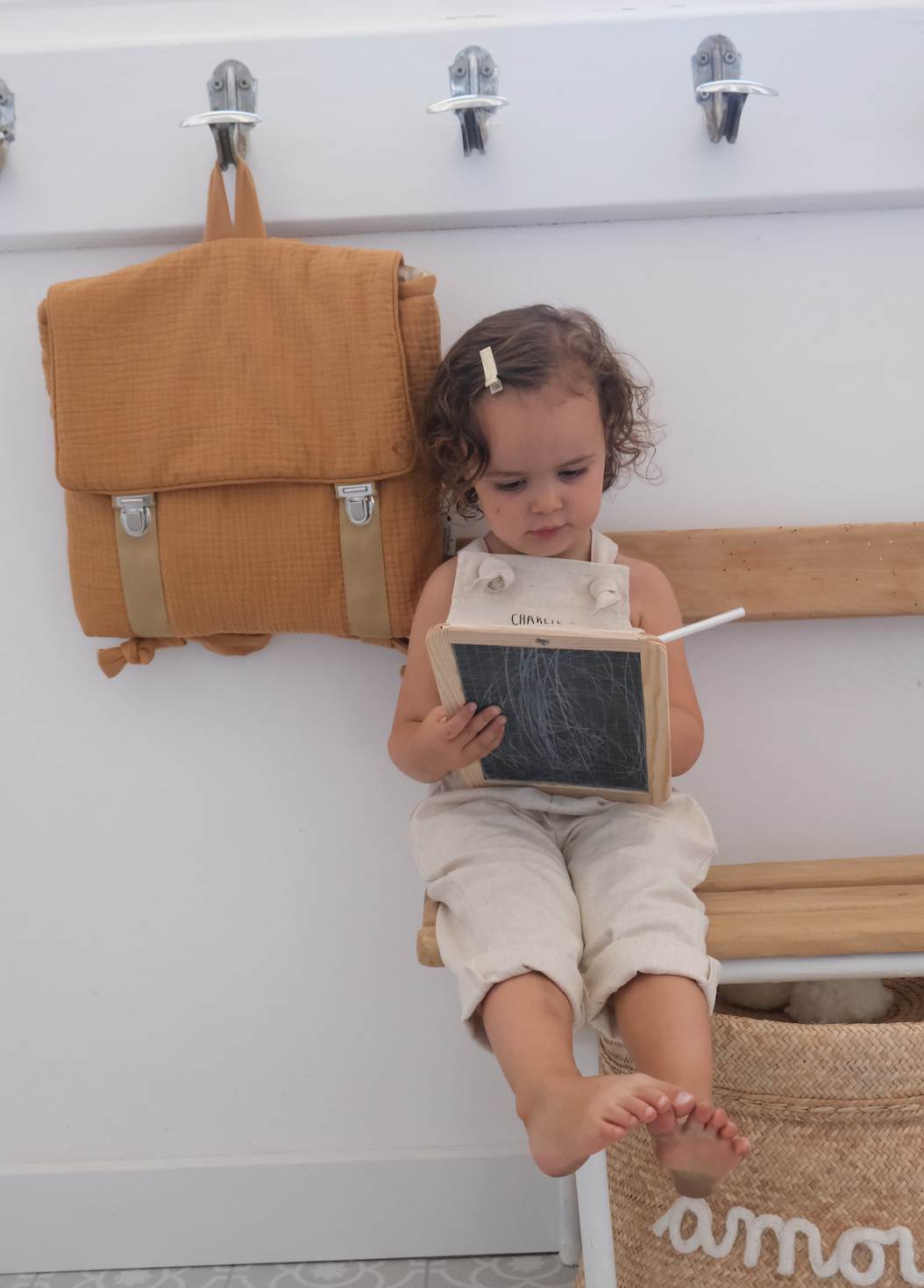 Cartables maternelle en gaze de coton