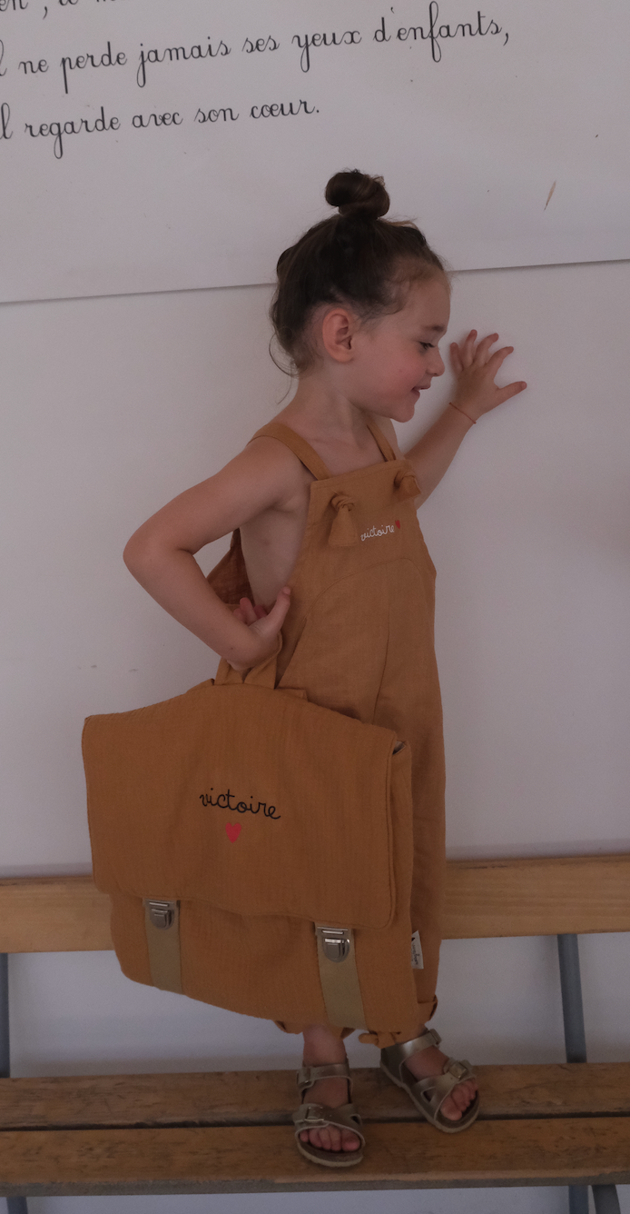 Cartables maternelle en gaze de coton