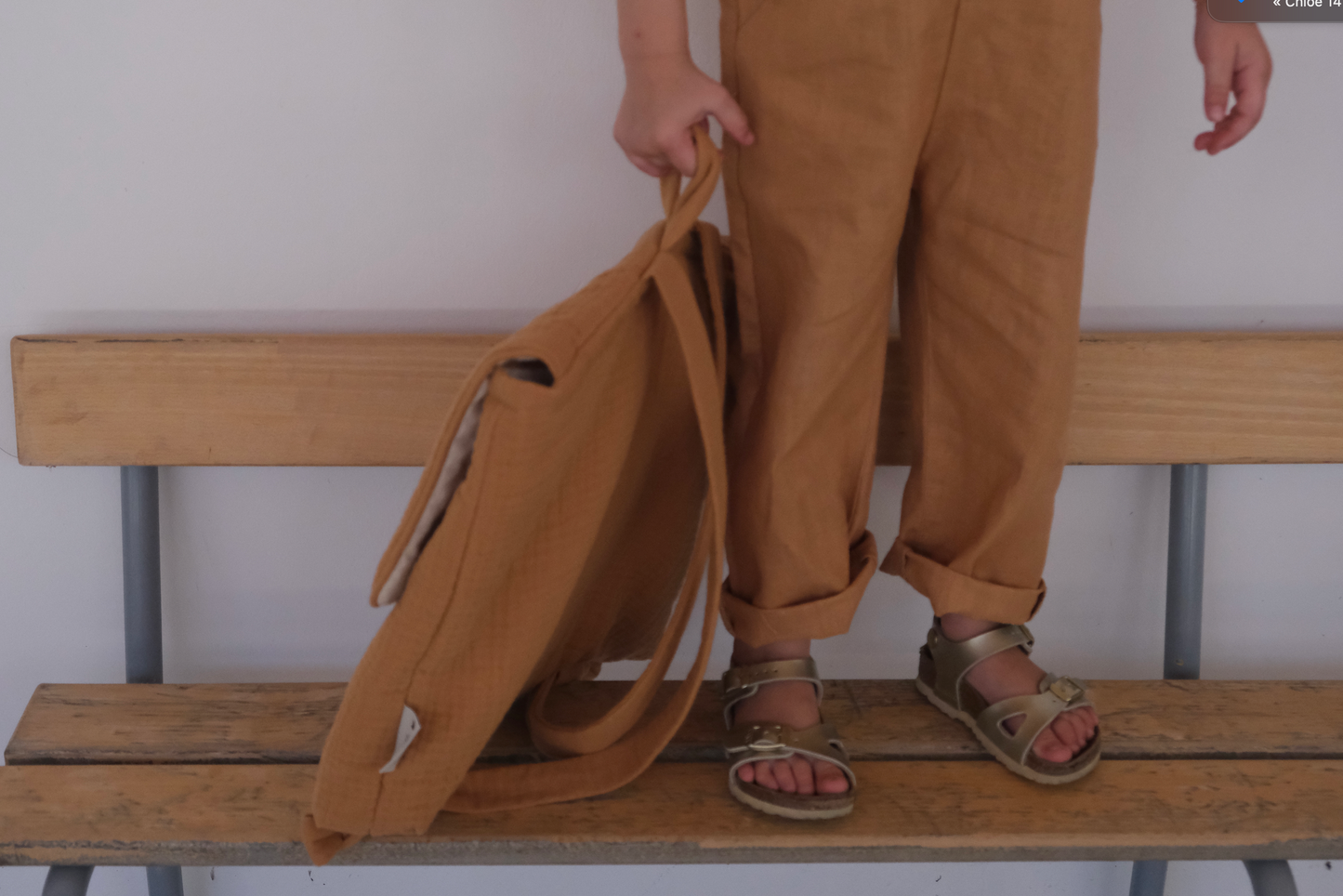Cartables maternelle en gaze de coton