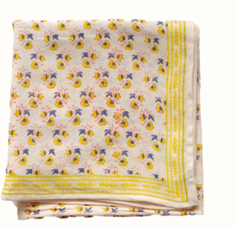 Grand foulard Indien 1m x 1m