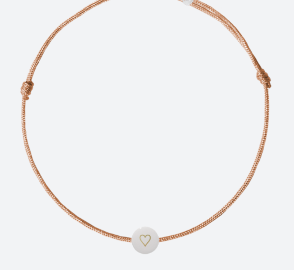 Bracelet précieux céramique kids : coeur ♡