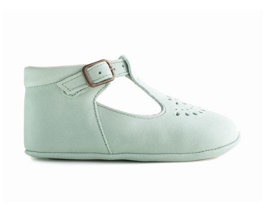 Poppée : Chaussons Minimil Savana cuir céladon