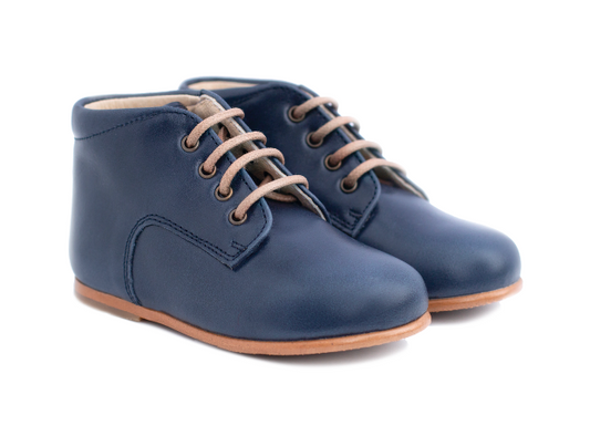 Poppée : Chaussures First Ajax marino cuir bleu marine