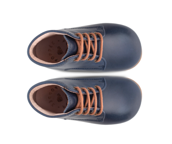 Poppée : Chaussures First Ajax marino cuir bleu marine