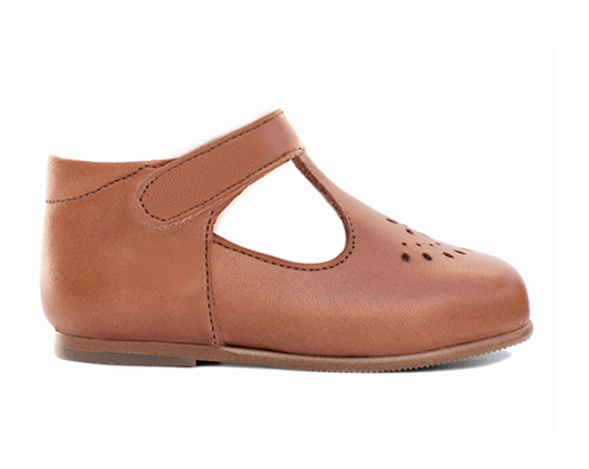 Poppée : Chaussures salomé cuir Milton/V Savana whisky cuir à scratch