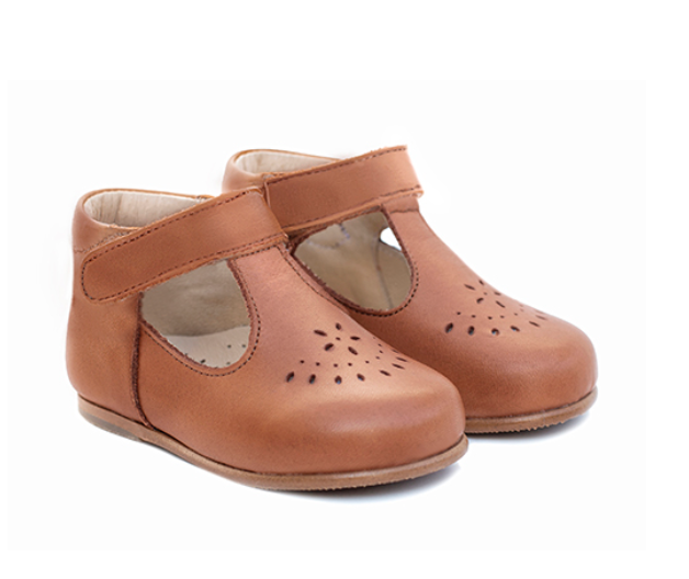 Poppée : Chaussures salomé cuir Milton/V Savana whisky cuir à scratch