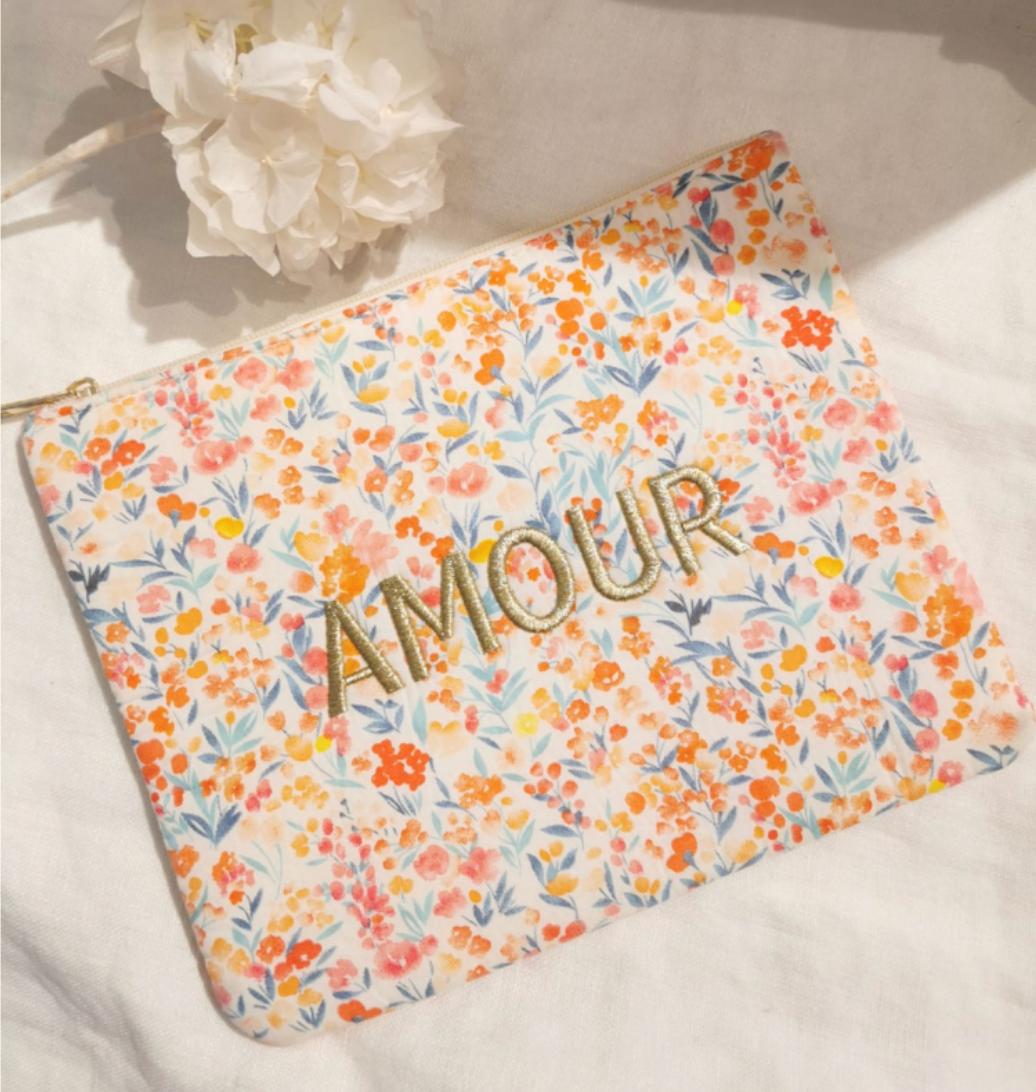Grande pochette fleurie