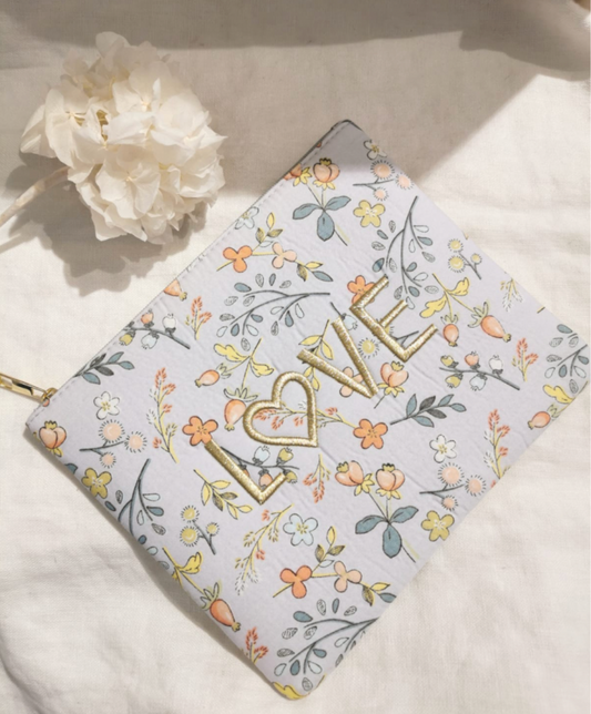 Grande pochette fleurie