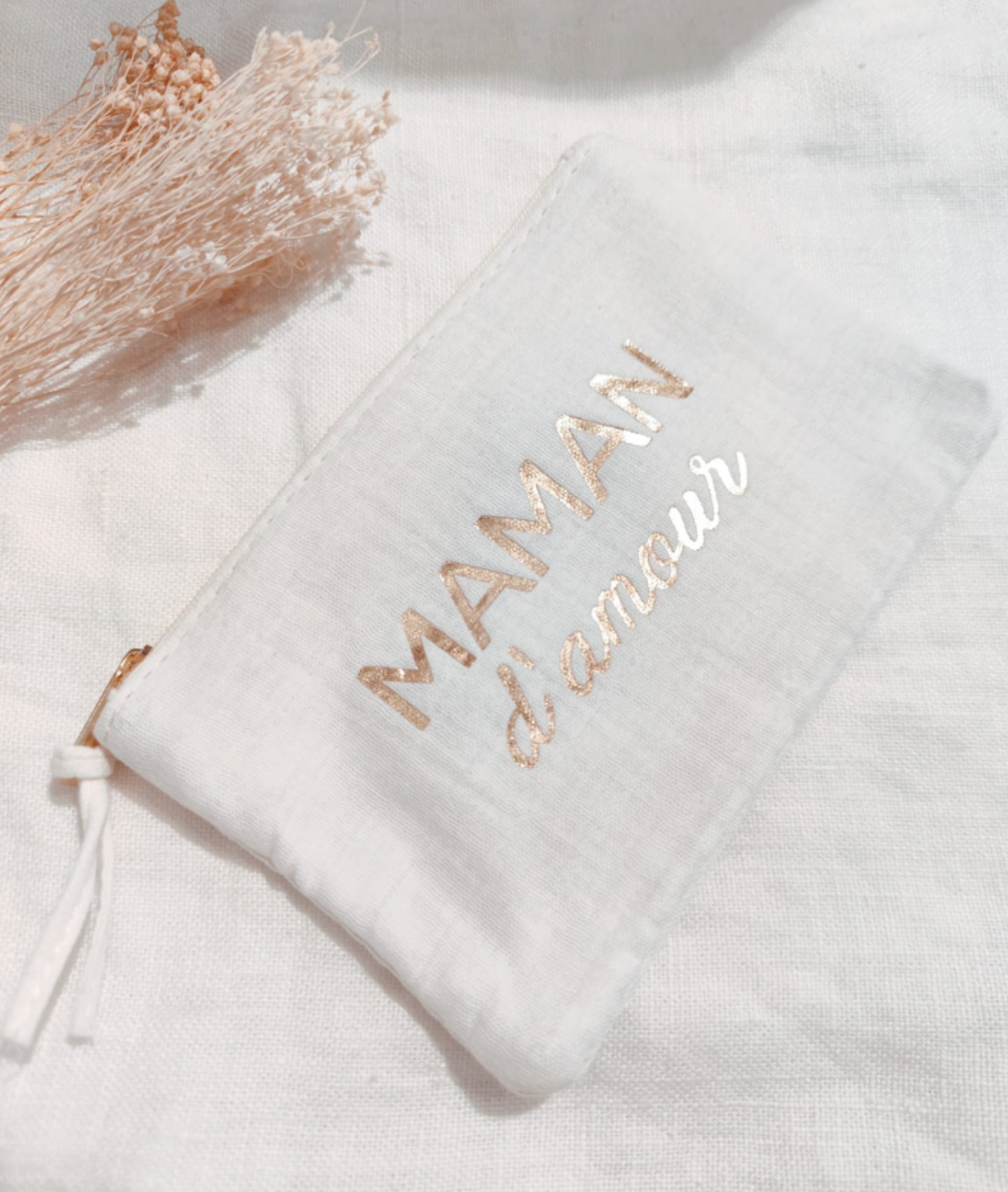 Pochette MAMAN d'Amour écru