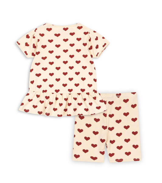 Ensemble coeurs rouge