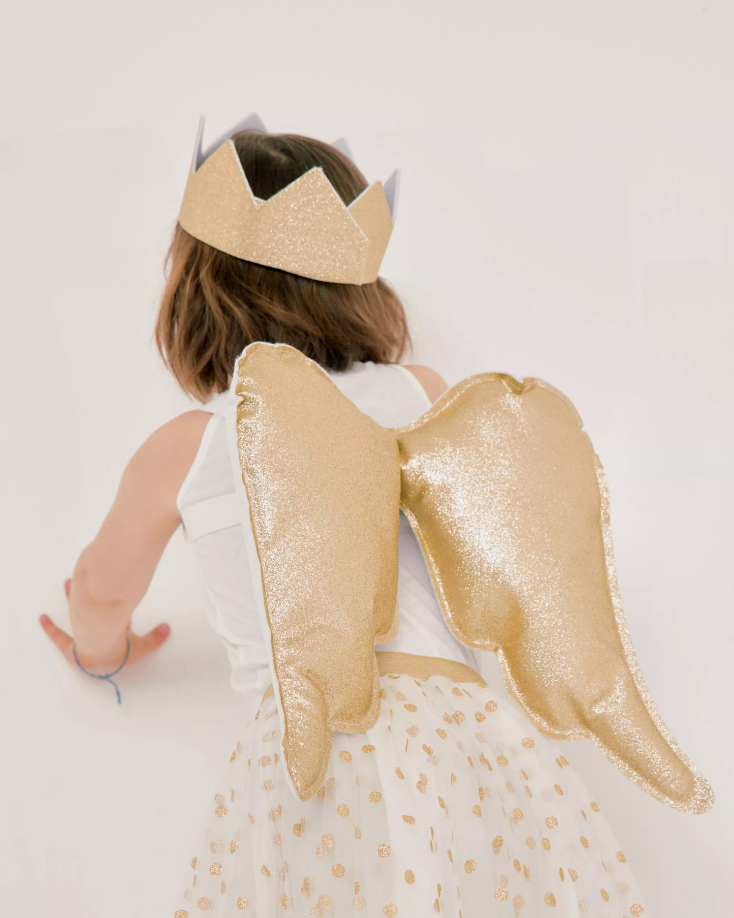 Ailes d'ange or à paillettes