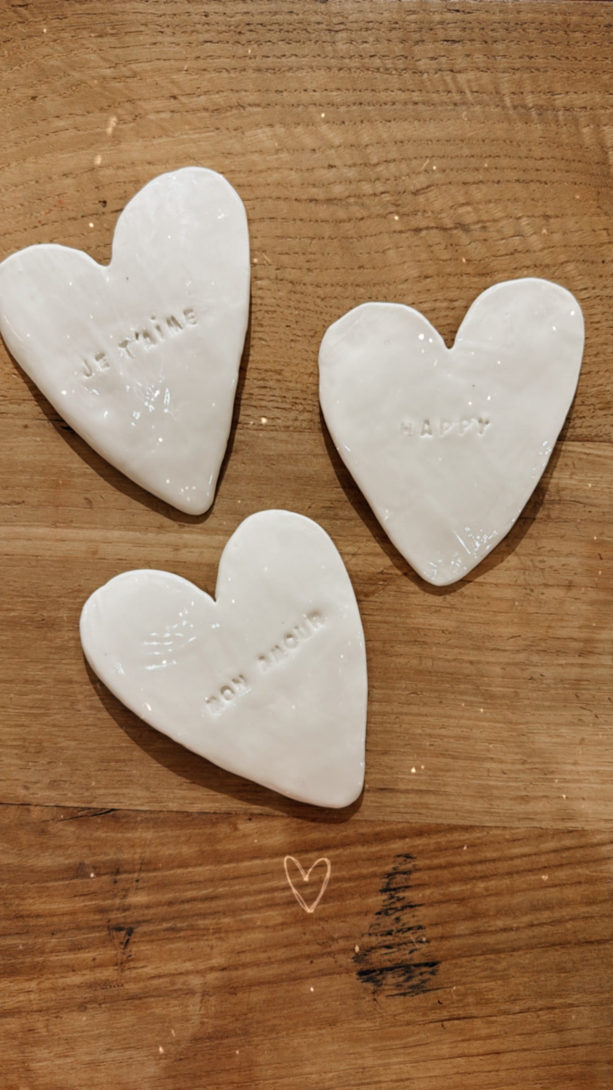 Coeur en porcelaine