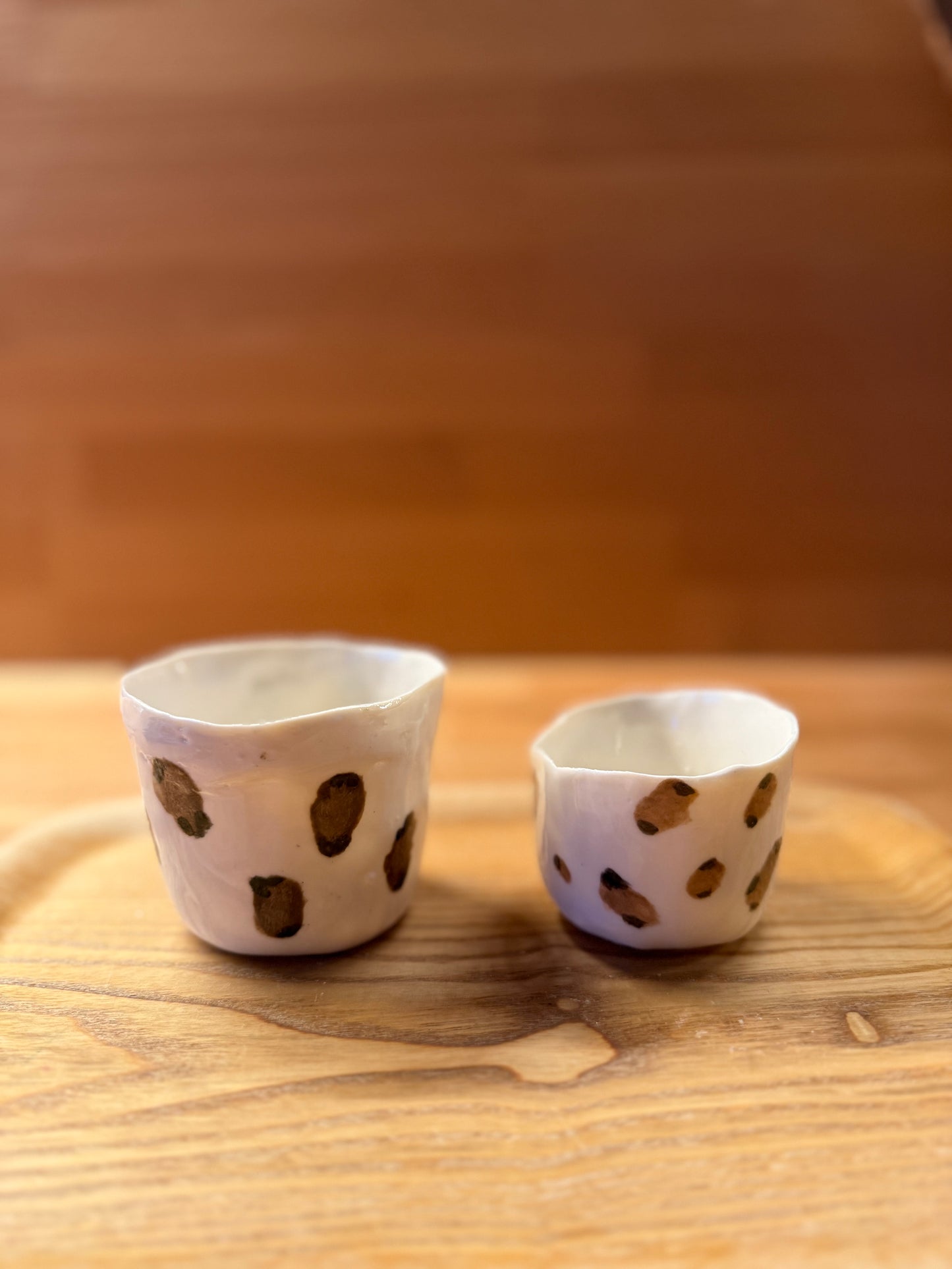 Tasse léopard en céramique taille M