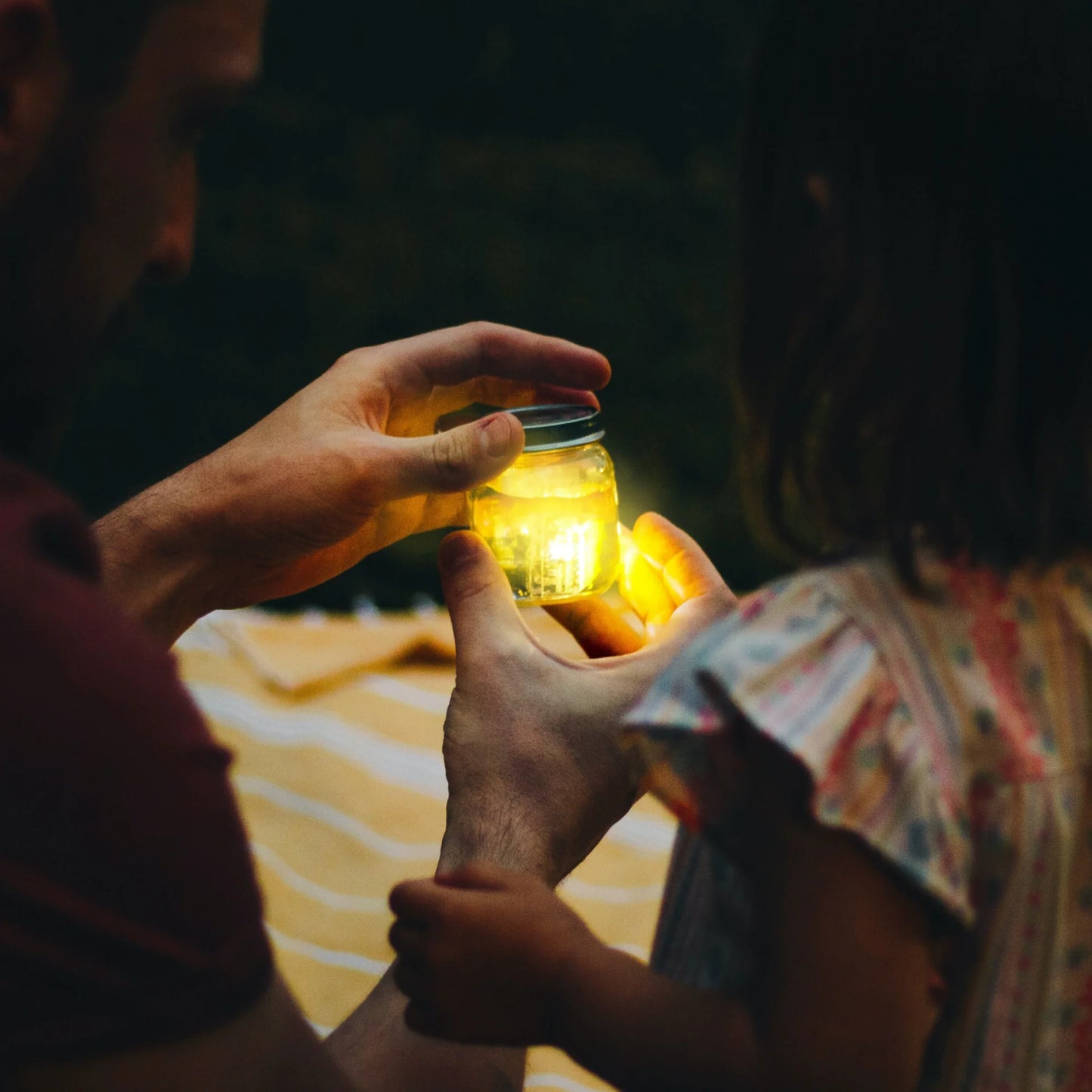 Cubes lumineux pour le bain jaune