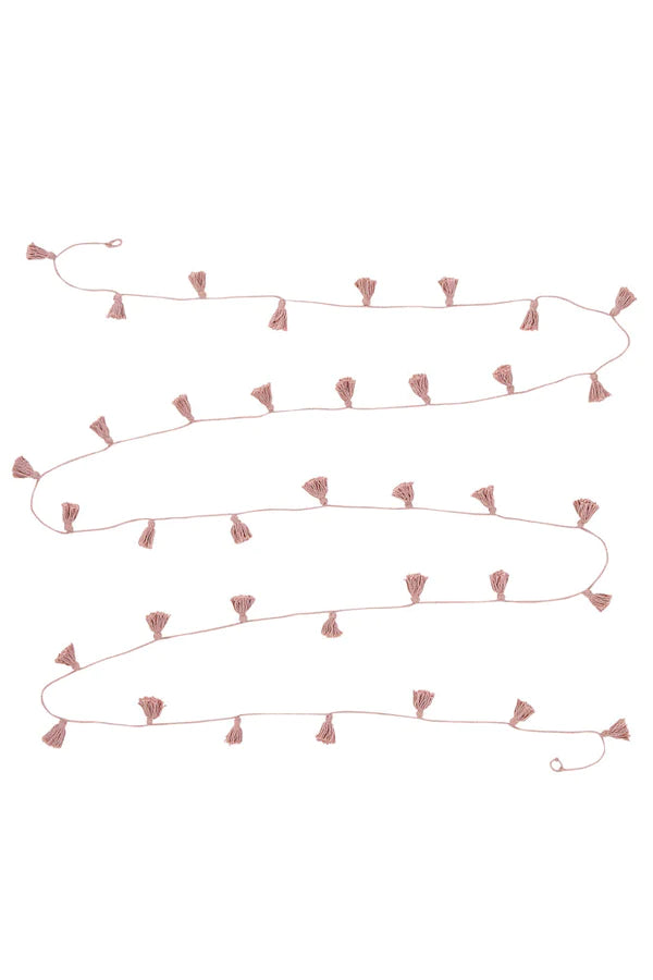 Guirlande en coton rose