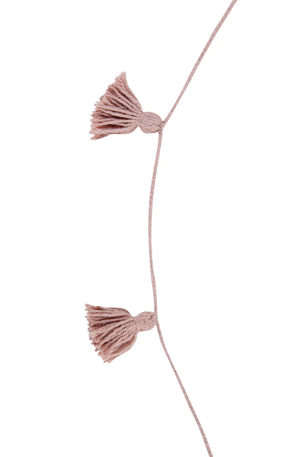 Guirlande en coton rose