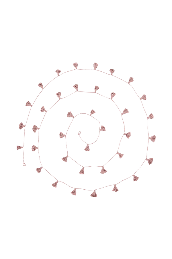 Guirlande en coton rose