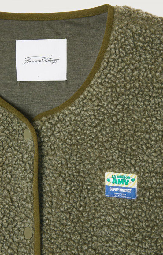 Américan Vintage : VESTE FEMME SANS MANCHES KAKI