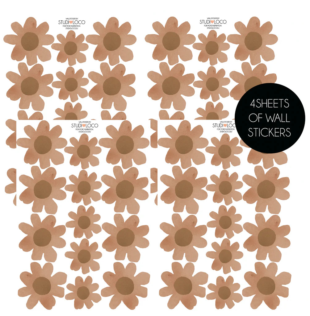 Feuille de stickers Flower