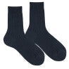 Chaussettes courtes côtelées Condor laine extrafine 🐑