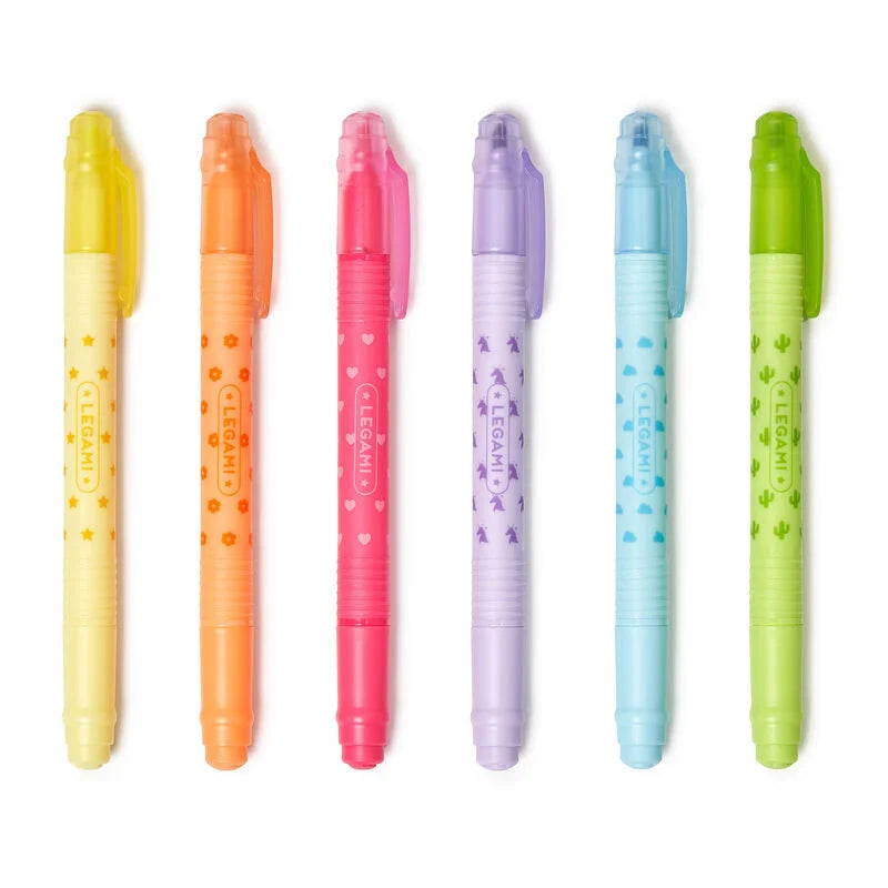 Set de 6 Surligneurs effaçables Magic Highlighters