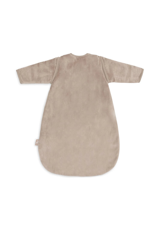 Gigoteuse ronde Naissance 60cm Velours camel manches amovibles