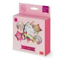 Set de 5 Ballons d’anniversaire Let’s Party Licorne