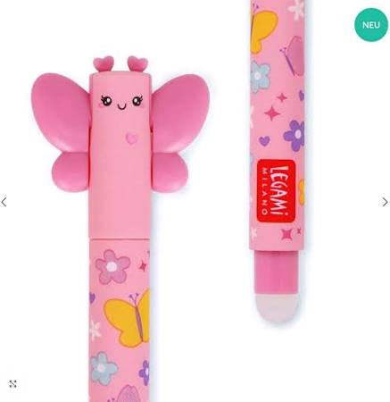 Stylo à encre gel effaçable Papillon