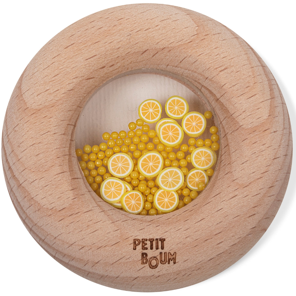 Hochet sensoriel Donut citron