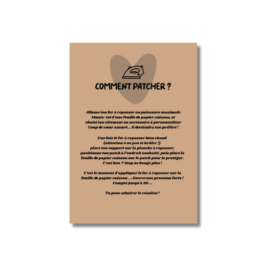 Patch brodé thermocollant