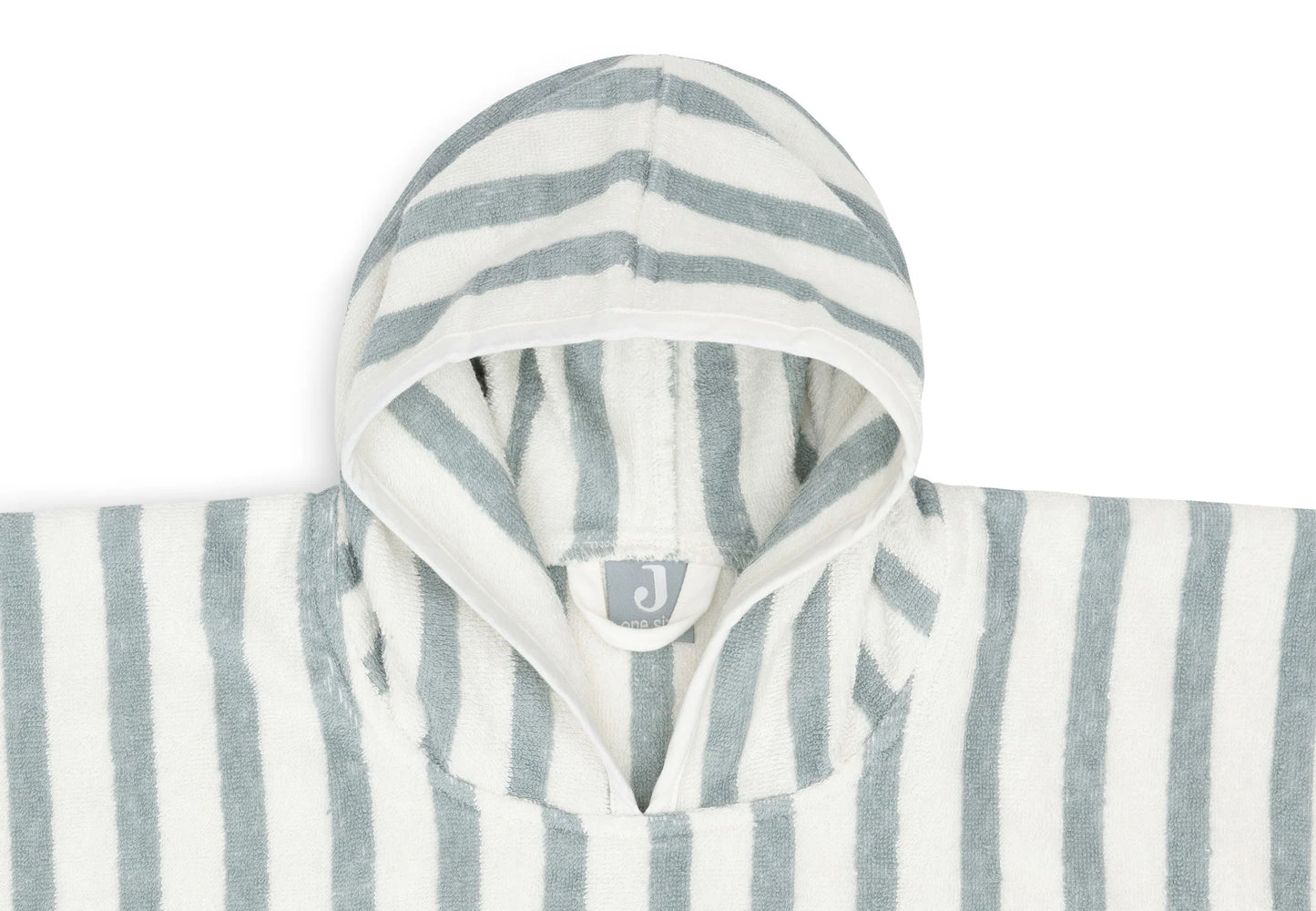 Poncho de bain Stripe éponge - Sea green - GOTS