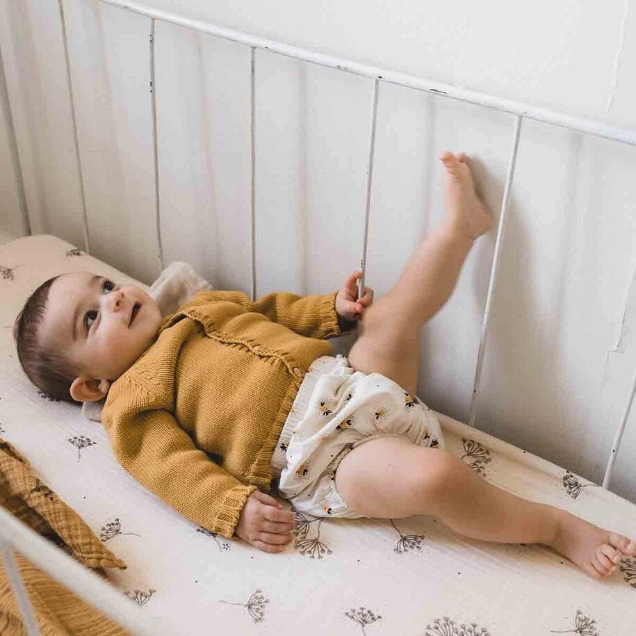 Cardigan Gaby en tricot miel