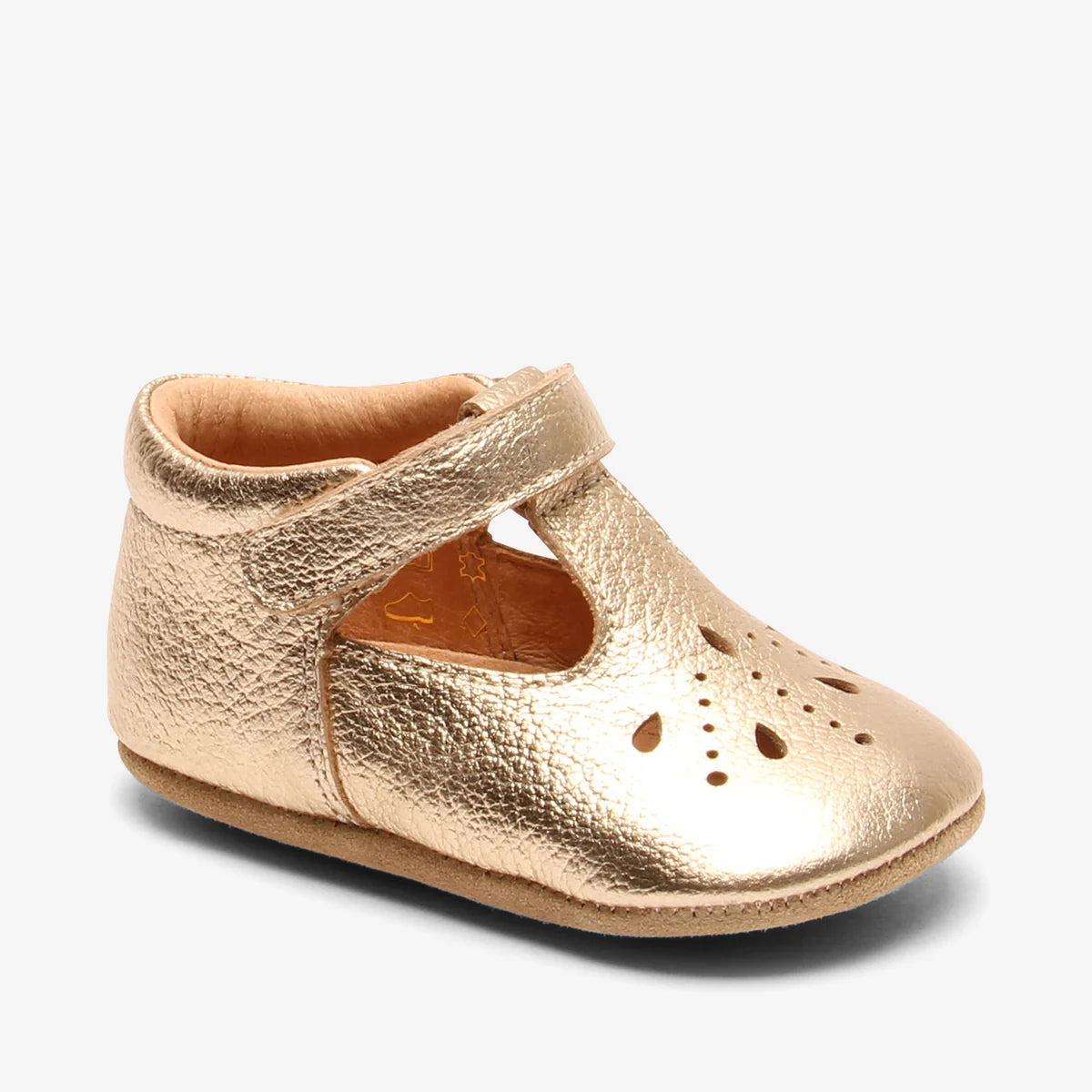 Chaussures d’intérieur Bloom gold à scratch