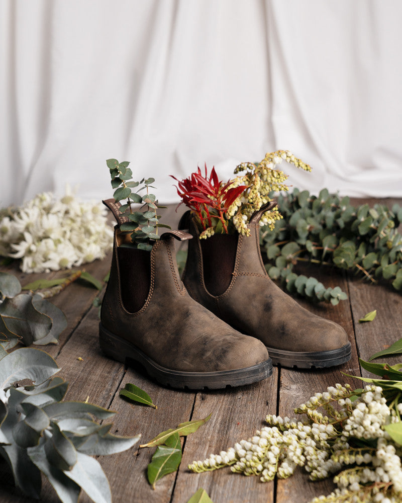 Blundstone : bottines ado Chelsea rustic brown 585